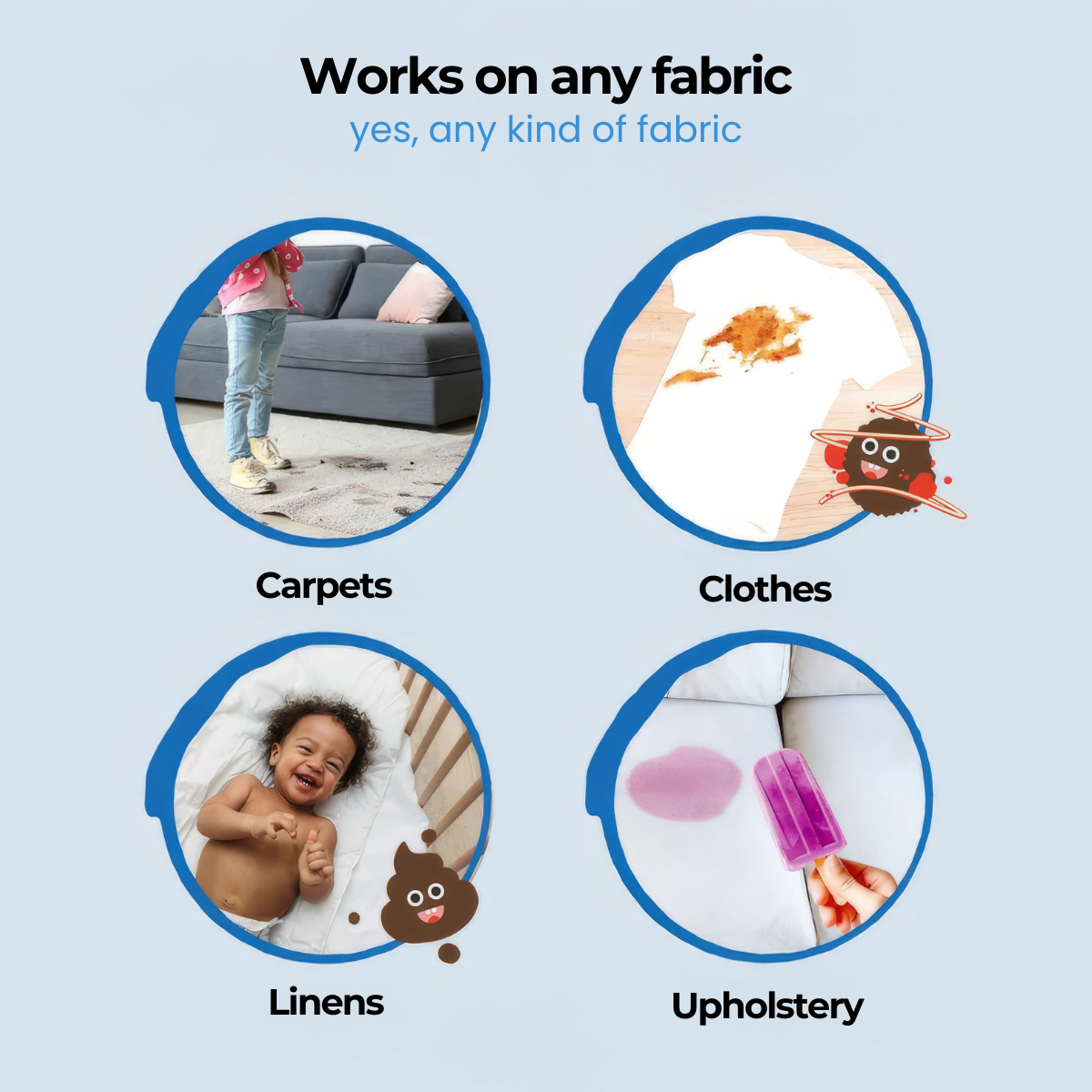 Bye-Bye Stains! Fast Cloth Stain Remover Spray