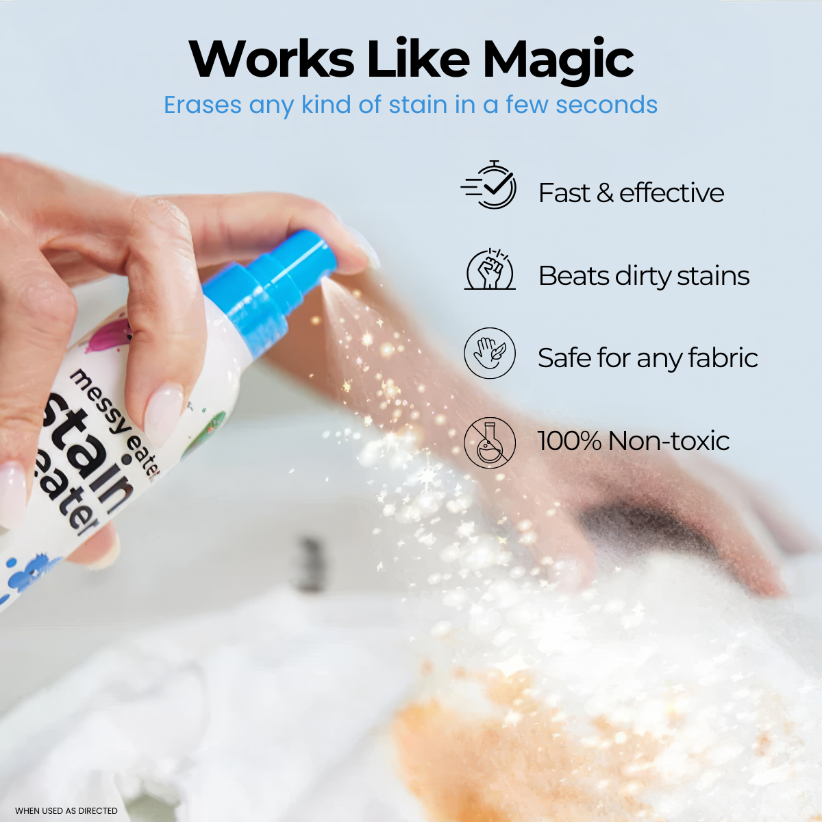Bye-Bye Stains! Fast Cloth Stain Remover Spray